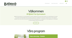 Desktop Screenshot of bjorkofriagymnasium.se
