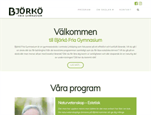 Tablet Screenshot of bjorkofriagymnasium.se